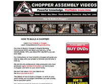 Tablet Screenshot of chopperassemblyvideos.com